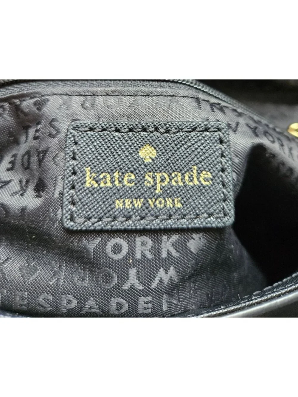 Kate Spade New York Black Leather Tilden Place Alek Crossbody Chain Bag